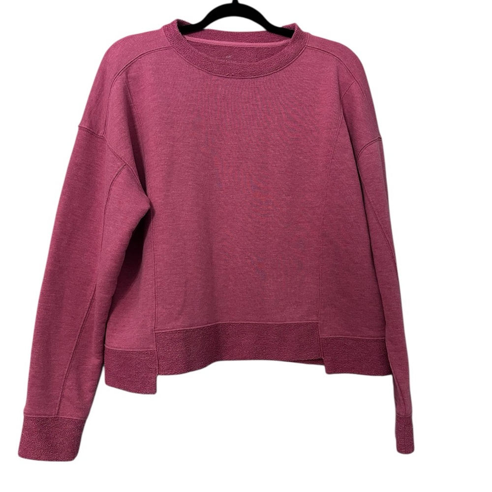 Freely Women's Athleisure Sweatshirt‎ Top Dusty Rose Yoga Pilates M